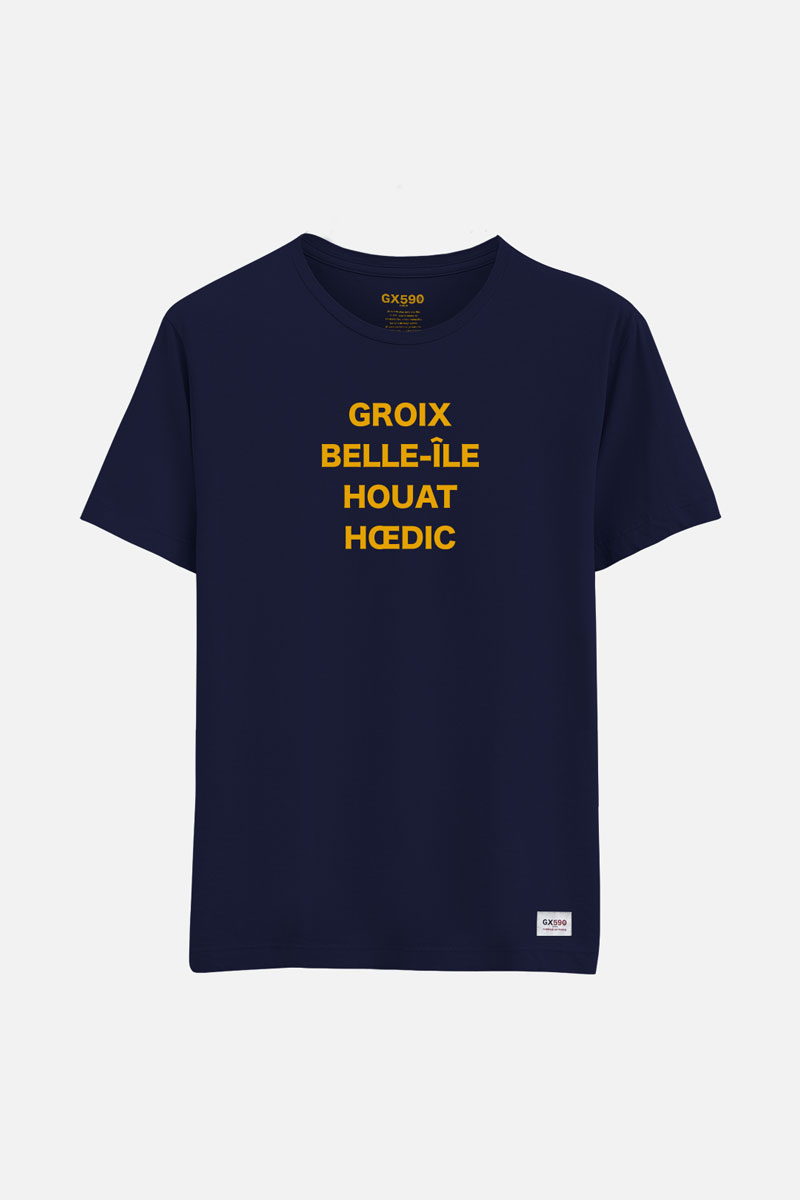 T-shirt Iles du Ponant • Bleu-marine