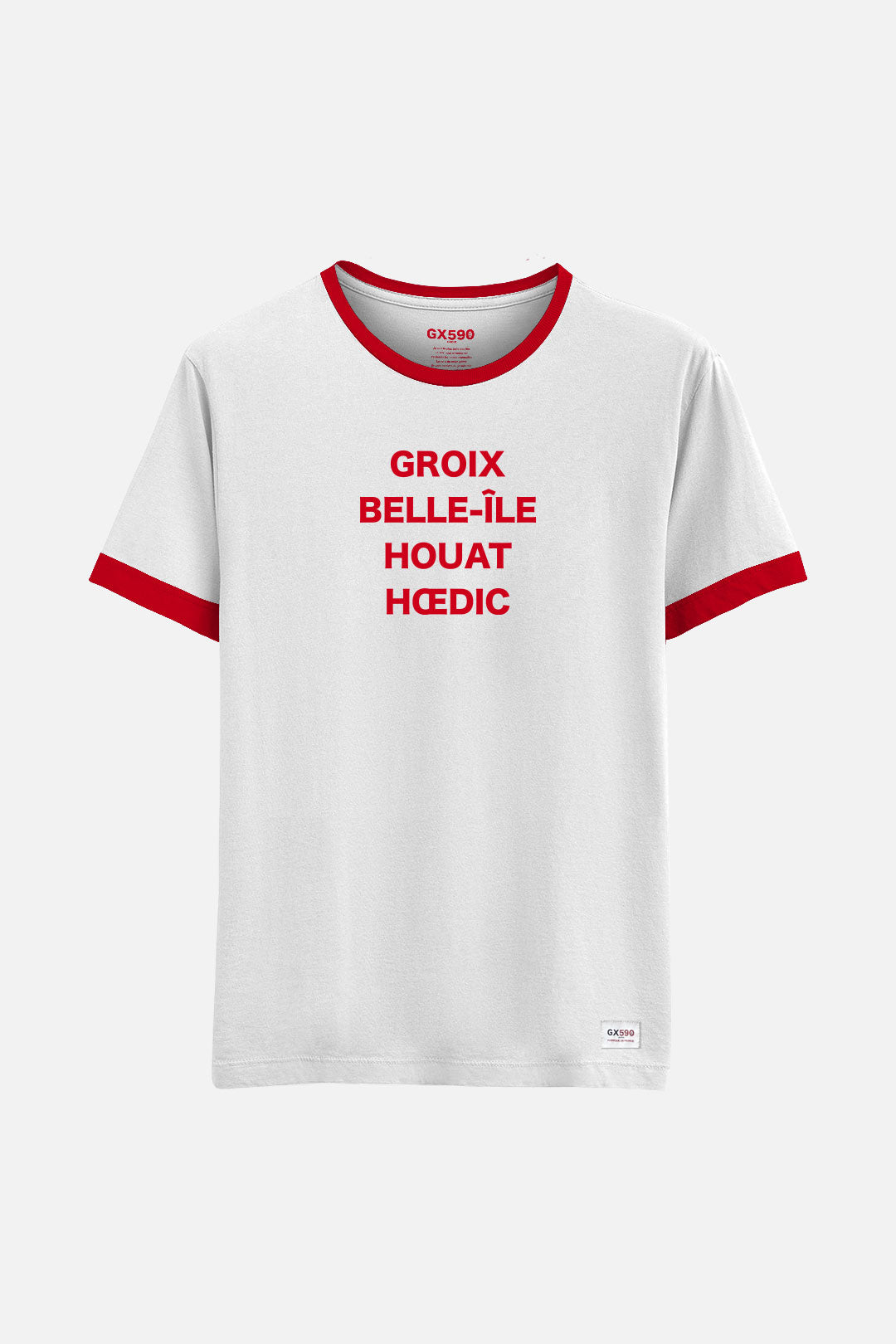 T-shirt Iles du Ponant • Bord-cote rouge